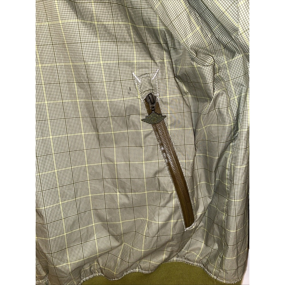 Vintage Nike Air Jordan Members Only Windbreaker Jacket Green/Checker Size XXLT - Picture 8 of 15
